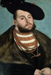 Portrait de Jean Frédéric le Magnanime (1503-54) Électeur de Saxe Ernestine, 1531